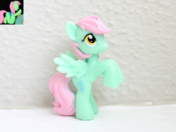 Size: 1282x964 | Tagged: safe, tropical storm, pegasus, pony, background pony, blind bag, comparison, irl, photo, toy
