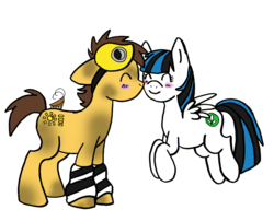 Size: 1000x806 | Tagged: safe, artist:redflamekitty44, e.v.e., ponified, wall-e