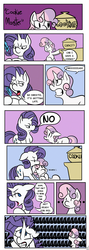 Size: 1750x4900 | Tagged: safe, artist:fauxsquared, rarity, sweetie belle, g4, comic, cookie, food, jar