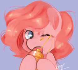 Size: 866x786 | Tagged: safe, artist:dhui, pinkie pie, g4, accident, fail, food, honey