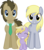 Size: 9672x10984 | Tagged: safe, artist:sirhcx, derpy hooves, dinky hooves, doctor whooves, time turner, pegasus, pony, g4, absurd resolution, cute, equestria's best mother, family, female, happy, male, mare, necktie, ship:doctorderpy, shipping, simple background, smiling, straight, transparent background, trio, underp, vector