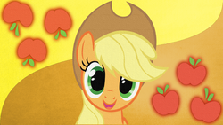 Size: 1920x1080 | Tagged: safe, artist:wuwuvondredzela, applejack, g4, cutie mark, vector, wallpaper