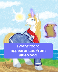 Size: 500x617 | Tagged: safe, artist:cartoonlion, prince blueblood, pony, unicorn, g4, levitation, magic, magic aura, male, map, pony confession, solo, stallion, sun, telekinesis