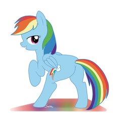 Size: 818x800 | Tagged: safe, artist:sion, rainbow dash, g4, butt, female, plot, solo