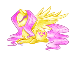 Size: 684x550 | Tagged: safe, artist:lethalaurora, artist:lethalauroramage, fluttershy, pegasus, pony, g4, female, mare, simple background, solo, transparent background