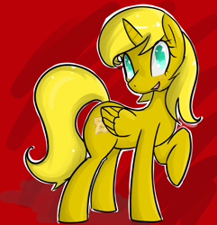 Size: 1156x1200 | Tagged: safe, artist:acharmingpony, oc, oc only, oc:ticket, alicorn, pony, alicorn oc, solo