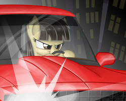 Size: 3000x2400 | Tagged: safe, artist:shinodage, wild fire, pegasus, pony, g4, car, driving, female, mare, solo