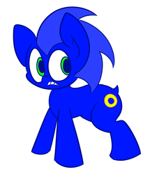 Size: 631x733 | Tagged: safe, artist:extradan, pony, male, ponified, simple background, solo, sonic the hedgehog, sonic the hedgehog (series), white background