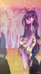 Size: 720x1296 | Tagged: dead source, safe, artist:yuji8sushi, twilight sparkle, alicorn, semi-anthro, g4, background pony, bipedal, clothes, dress, female, mare, twilight sparkle (alicorn)