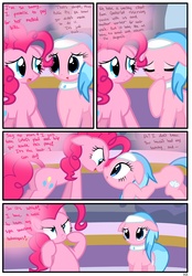 Size: 1741x2500 | Tagged: safe, artist:pyruvate, aloe, pinkie pie, comic:the usual, g4, comic