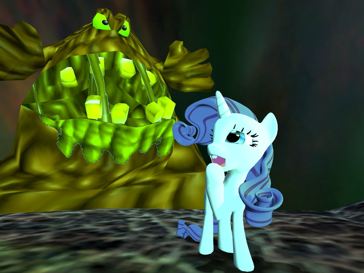 Mlp Rarity Poop #287612 - safe, rarity, pony, unicorn, 3d, conker's bad fur day ...