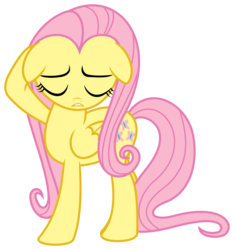 Size: 6127x6553 | Tagged: safe, artist:flutterguy317, fluttershy, pegasus, pony, g4, the crystal empire, absurd resolution, floppy ears, simple background, transparent background, vector