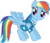 Size: 4616x3942 | Tagged: dead source, safe, artist:waranto, rainbow dash, pegasus, pony, g4, winter wrap up, clothes, female, mare, scene interpretation, simple background, solo, spread wings, transparent background, vector, vest, weather team, wings, winter wrap up vest