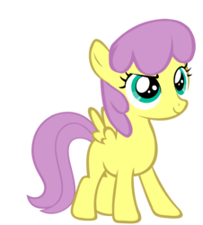 Size: 3000x3312 | Tagged: safe, artist:rainbowdashuk, parasol, pony, g4, background pony, female, filly, simple background, solo, transparent background, vector, younger