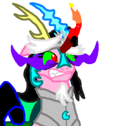 Size: 427x454 | Tagged: safe, oc, oc only, disturbed, ms paint, reaction image, tiara ultima
