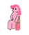 Size: 303x364 | Tagged: safe, artist:bucky, pinkie pie, earth pony, semi-anthro, g4, croppable, female, ms paint, pinkur pye, simple background, solo, transparent background