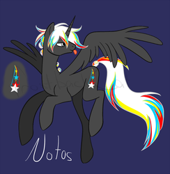 Size: 900x921 | Tagged: safe, artist:calicopikachu, artist:madmax, oc, oc only, oc:notos, alicorn, pony, alicorn oc