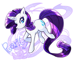 Size: 900x750 | Tagged: safe, artist:mogumogumogura, rarity, pony, g4, female, simple background, smiling, solo