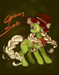 Size: 1852x2339 | Tagged: safe, artist:prodigymysoul, granny smith, earth pony, pony, g4, female, solo, younger