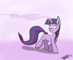 Size: 3000x2500 | Tagged: safe, artist:srogerss1, twilight sparkle, pony, g4, chest fluff, female, magic, solo