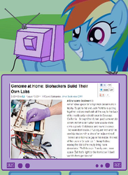 Size: 563x771 | Tagged: safe, rainbow dash, g4, biohacking, biology, exploitable meme, meme, tv meme, wired