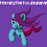 Size: 150x150 | Tagged: safe, artist:friendlyfirefox, merpony, 30 minute art challenge, pisces, pixel art, ponified, zodiac