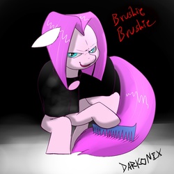 Size: 900x900 | Tagged: safe, artist:darkonix, vidala swoon, earth pony, pony, g4, 30 minute art challenge, background pony, brushie, brushie brushie, comb, female, mare