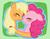 Size: 1024x800 | Tagged: safe, artist:toridesori, applejack, pinkie pie, pony, g4, duo, female, lesbian, ship:applepie, shipping