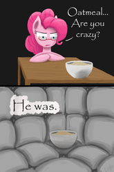 Size: 790x1200 | Tagged: safe, artist:cezzlo, pinkie pie, earth pony, pony, g4, asylum, comic, glasses, oatmeal, oatmeal are you crazy, padded cell, papyrus