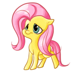 Size: 512x512 | Tagged: safe, artist:murdocrazy, fluttershy, pony, g4, chibi, female, solo