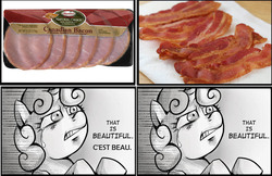 Size: 1184x768 | Tagged: safe, sweetie belle, g4, bacon, canada, canadian bacon, exploitable meme, peameal bacon, that is beautiful