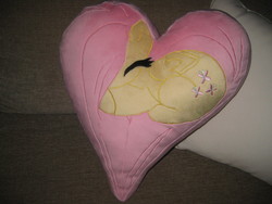 Size: 3264x2448 | Tagged: safe, artist:greenteaplushies, fluttershy, g4, heart, heart pony, photo, pillow