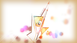 Size: 2560x1440 | Tagged: safe, artist:ptepix, applejack, g4, abstract, vector, wallpaper