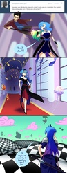 Size: 1280x3299 | Tagged: safe, artist:7nights, discord, princess luna, ask human luna, g4, ask, comic, humanized