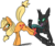 Size: 520x434 | Tagged: safe, artist:lulubell, applejack, changeling, g4, simple background, transparent background