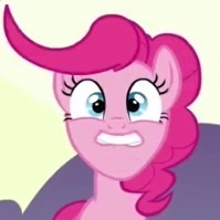 Size: 199x199 | Tagged: safe, screencap, pinkie pie, earth pony, pony, g4, too many pinkie pies, cropped, female, mare, solo