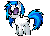 Size: 550x400 | Tagged: safe, dj pon-3, vinyl scratch, g4, animated, female, paper mario, simple background, transparent background