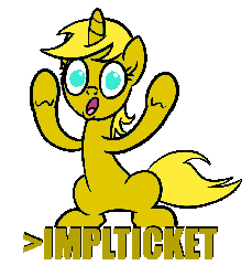 Size: 850x924 | Tagged: safe, artist:derkrazykraut, edit, oc, oc only, oc:ticket, alicorn, pony, air quotes, alicorn oc, animated, implying, implyra, simple background, solo, text, transparent background
