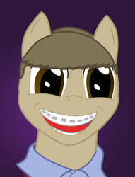 Size: 2480x3249 | Tagged: safe, artist:baroquedavid, bad luck brian, braces, exploitable meme, ponified