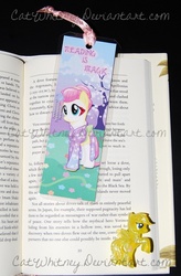 Size: 491x750 | Tagged: safe, fluttershy, pegasus, pony, g4, blind bag, bookmark, irl, photo, solo, toy