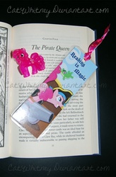 Size: 491x750 | Tagged: safe, pinkie pie, earth pony, pony, g4, blind bag, bookmark, female, merchandise, solo, toy