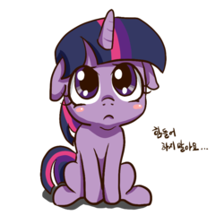 Size: 800x800 | Tagged: safe, artist:mrs1989, twilight sparkle, g4, filly, korean