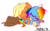 Size: 1024x643 | Tagged: safe, artist:mushroomcookiebear, applejack, rainbow dash, g4, cute, female, lesbian, ship:appledash, shipping, sleeping