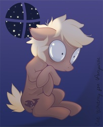 Size: 573x704 | Tagged: safe, artist:catwhitney, oc, oc only, oc:forty winks, earth pony, pony, female, mare, ribs, scared, sitting, skinny, solo, thin