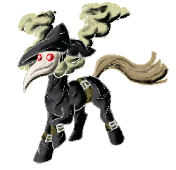 Size: 597x576 | Tagged: safe, artist:darkgred, oc, oc only, pony, gif, non-animated gif, plague doctor, plague doctor mask, simple background, transparent background