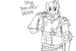 Size: 6000x4000 | Tagged: safe, artist:devious-stylus, artist:sky bound, big macintosh, earth pony, anthro, g4, armor, fanfic, gun, mercenary