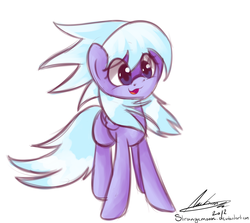 Size: 1555x1385 | Tagged: safe, artist:strangemoose, cloudchaser, pony, g4, female, smiling, solo