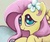 Size: 2808x2384 | Tagged: safe, artist:snufflin, fluttershy, pony, g4, female, flower, solo