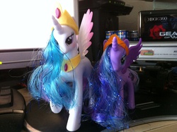 Size: 2592x1936 | Tagged: safe, princess celestia, princess luna, g4, brushable, female, irl, photo, toy