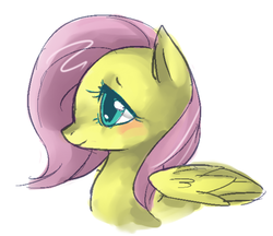 Size: 500x432 | Tagged: safe, artist:beato-riiche, fluttershy, pony, g4, female, portrait, solo